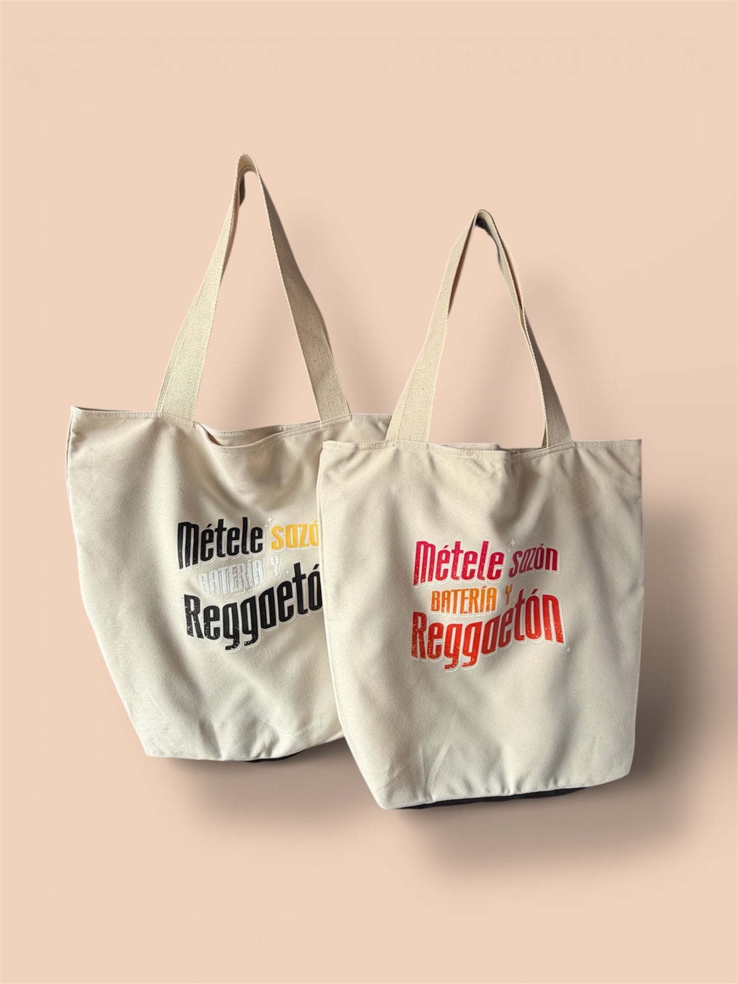 Tote Bag Metele Sazón Batería y Reguetón