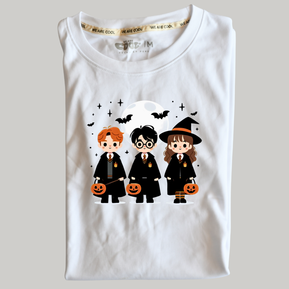 Polo Classic Unisex Blanco Halloween Harry