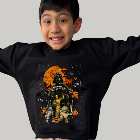Polera Unisex Negro Halloween star wars